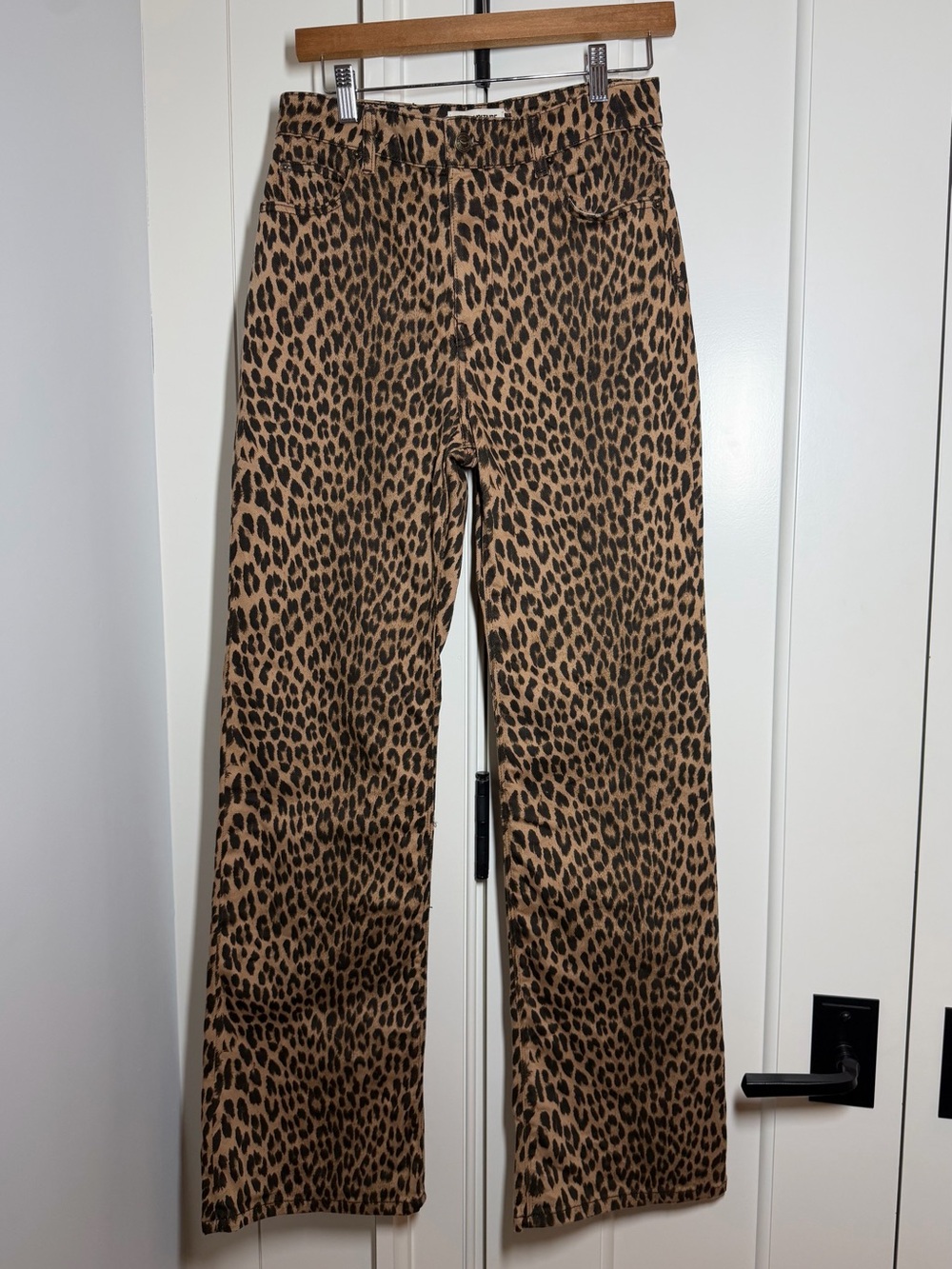 Zadig and Voltaire Leopard Print Boot-Leg Jeans - Brown/Black